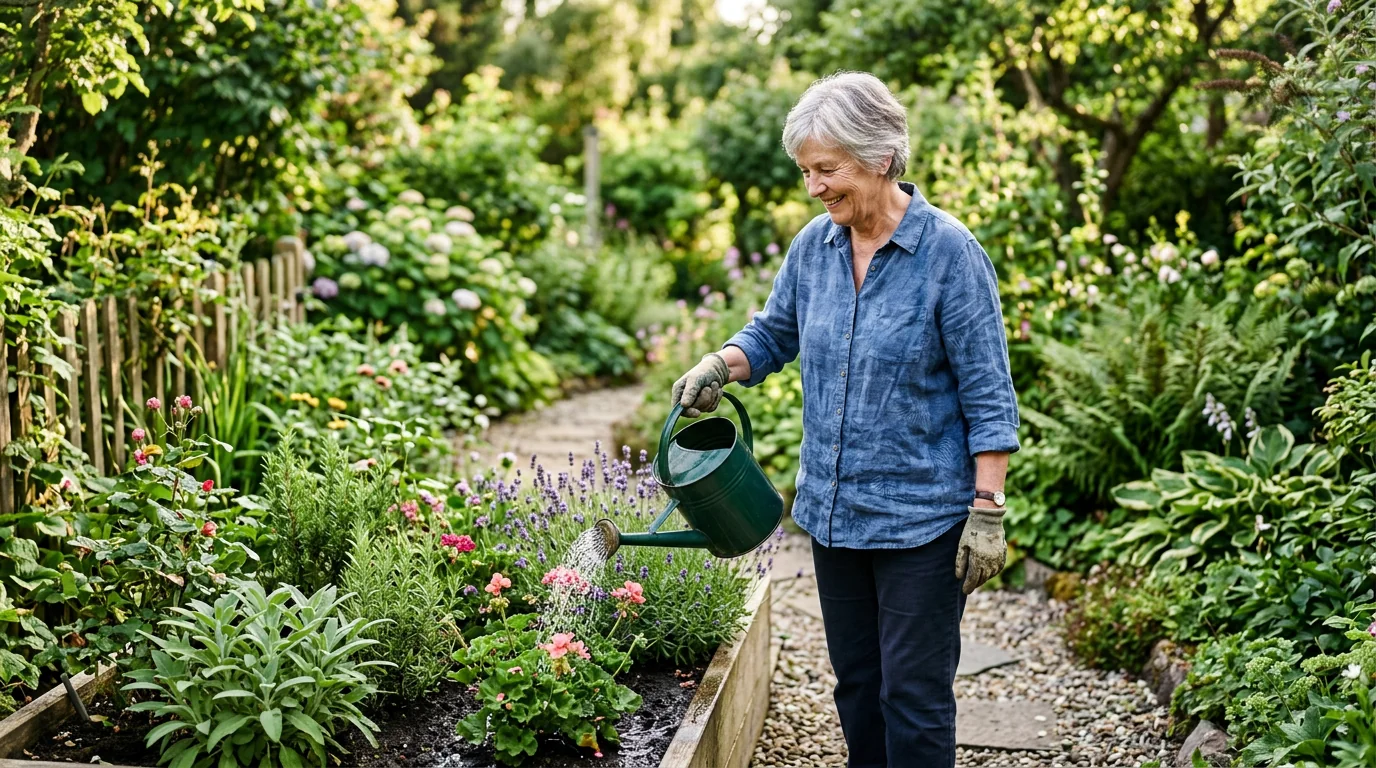 Gartenarbeit – Senioren im Garten
