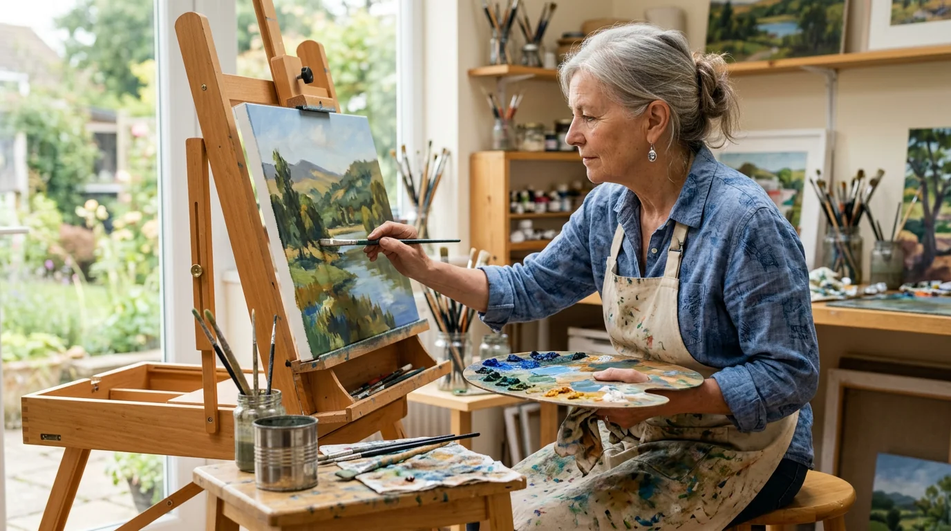 Malen im Alter – Senioren im Malkurs